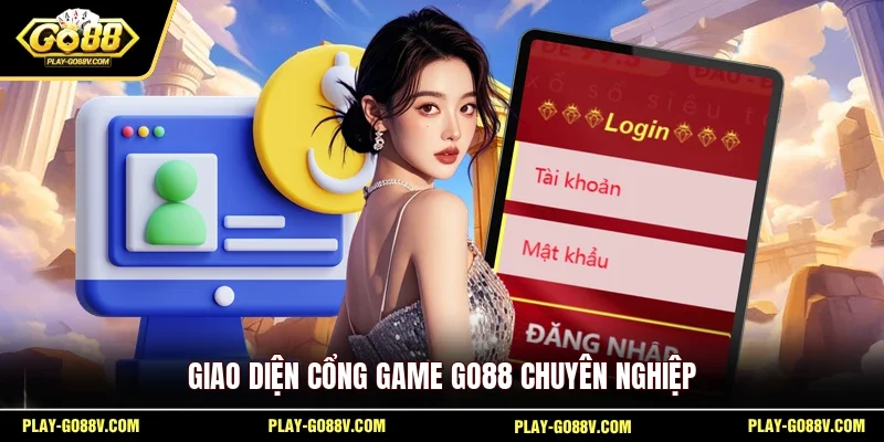 Giao diện cổng game GO88 chuyên nghiệp