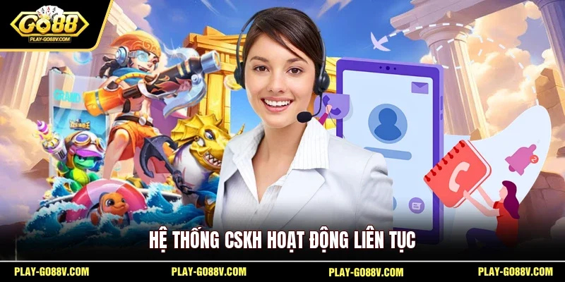 Hệ thống CSKH hoạt động liên tục